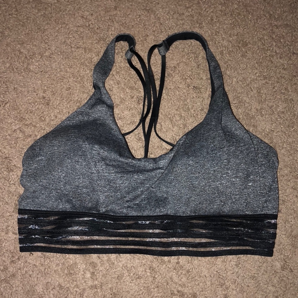 Marika Tek Gray and Black Sports Bra